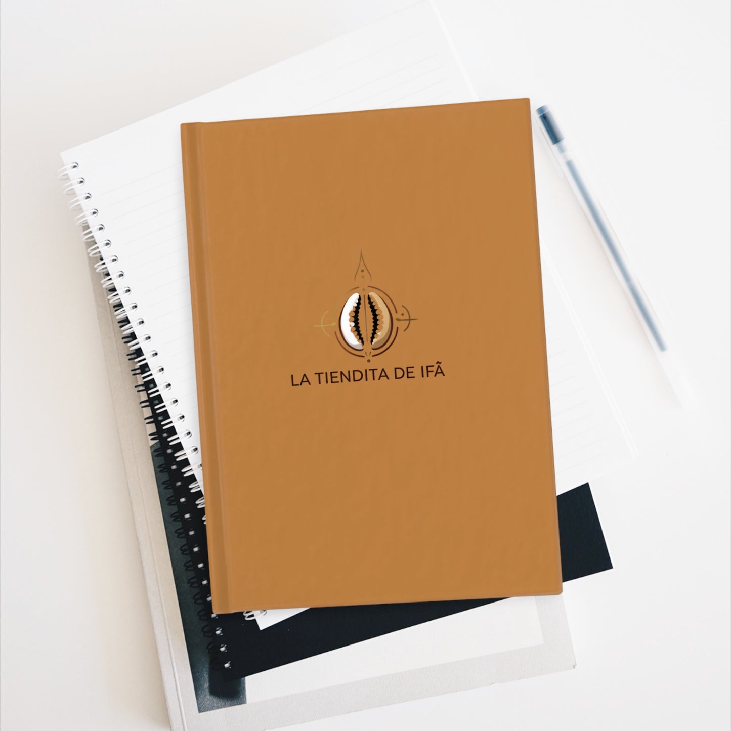 Ruled Journal with Ifá Symbol - Inspirational Notebook for Reflective Writing