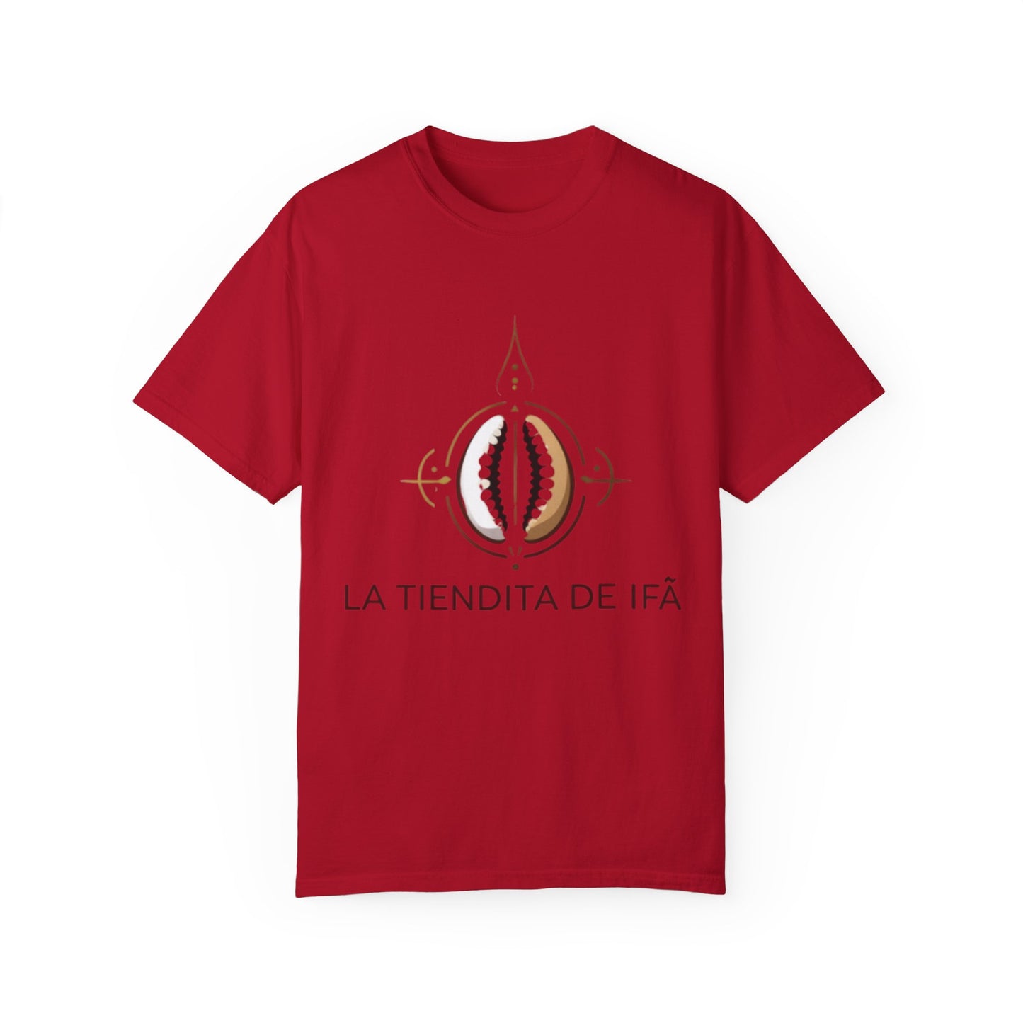 Cultural Symbol Unisex Garment-Dyed T-Shirt - ‘La Tiendita de Ifá’ Design