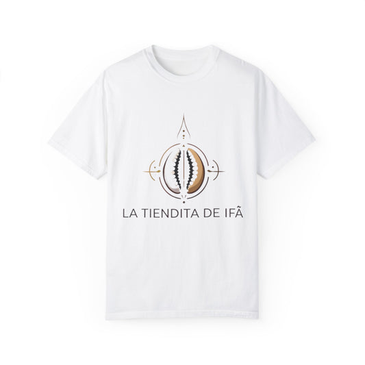 Cultural Symbol Unisex Garment-Dyed T-Shirt - ‘La Tiendita de Ifá’ Design